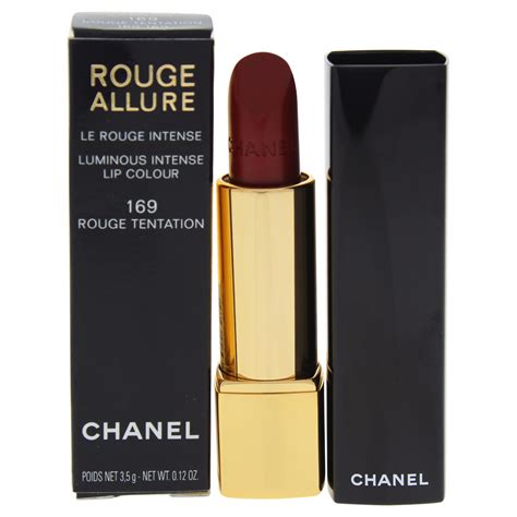 chanel 169 rouge tentation lipstick|chanel luminous intense lipstick.